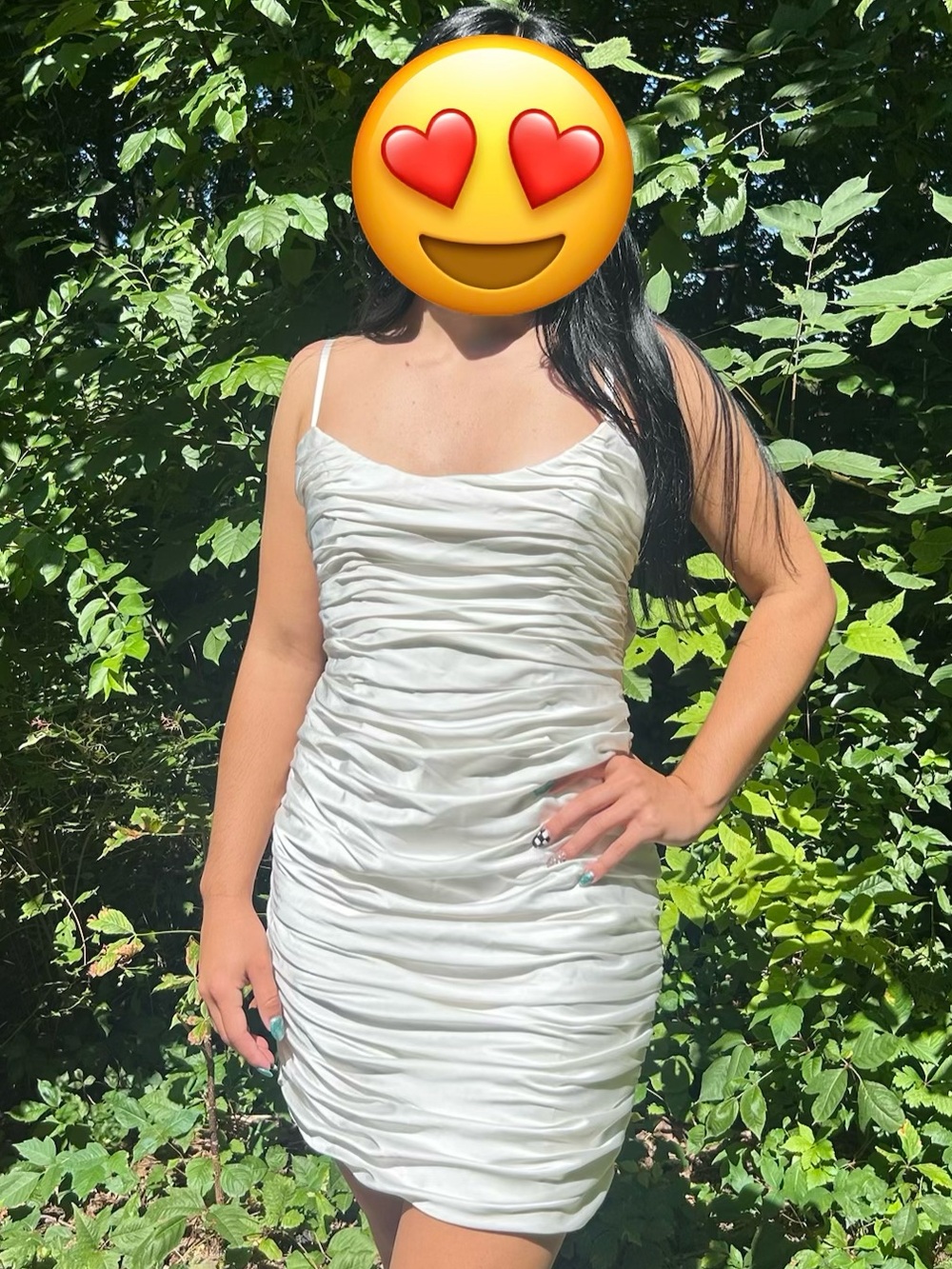Hutch Ivory Ruched Satin Bow Mini Dress 4
